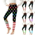 thumbnail image 1 of MKOSPLRT Christmas Tight Leggings for Toddler Girls Xmas Printed Yoga Pants Santa Holiday Tights Leggins High Waist Sport Leggings 3-8Y, 1 of 6