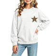 thumbnail image 1 of MKOSPLRT Crew Neck Sweatshirts for Girl Casual Y2K Stars Graphic Pullover Long Sleeve Lightweight Fall Sweat Shirts 1-13 Years, 1 of 7