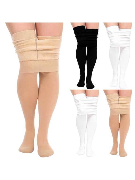 Fleece Lined Ballet Tights for Girls 2-14 Years Thermal Footed Dance Tights Warm Thick Fall Winter Stockings Pantyhos