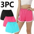 thumbnail image 1 of MKOSPLRT Girls Boys 3 Pack Running Athletic Cotton Shorts 1-8 Years High Waist Yoga Workout Shorts Solid Color Track Shorts, 1 of 9