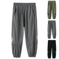 thumbnail image 1 of MKOSPLRT Hiking Pants Kid 4-16 Years Elastic Waist Mesh Sweatpants Solid Baggy Athletic Pants Boys' Cinch Bottom Pants with Pocket, 1 of 4