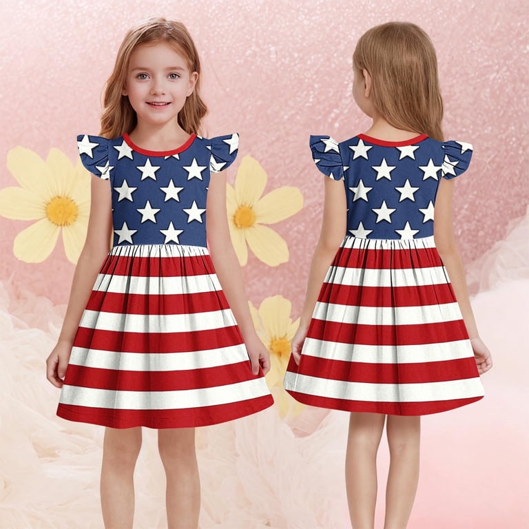 red white and blue girls dress Marc Defang 5030 Size 12 Red White & Blue Girls Pageant Fun Fashion Ca –  Glass Slipper Formals main image 1