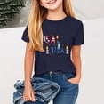 thumbnail image 1 of MKOSPLRT Red White and Blue Shirts for Toddler Short Sleeve Crwe Neck 4th of July Tshirts Funny USA Letter Graphic Tees for 2-13 Yeras, 1 of 4
