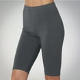 thumbnail image 1 of MKOSPLRT Womens Jersey Yoga Shorts Knee Length Workout Shorts Tummy Control High Rise Shorts Comfy Knitted Leggings Summer Slim Fit Shorts, 1 of 8