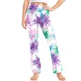 thumbnail image 1 of MKOSPLRT Workout Flared Pants for Girl High Waist Yoga Sport Bootcut Pants Tie Dye Athletic Pants Stretch Slim Fit Bell Bottom Pants, 1 of 9