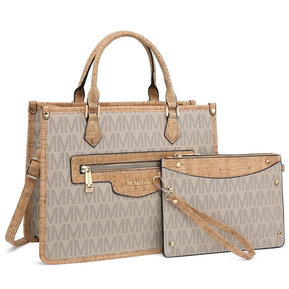 MKP COLLECTION Tote Bag for Women Satchel Handbags Top Handle Shoulder Bags Wristlet Wallet Set 2pcs