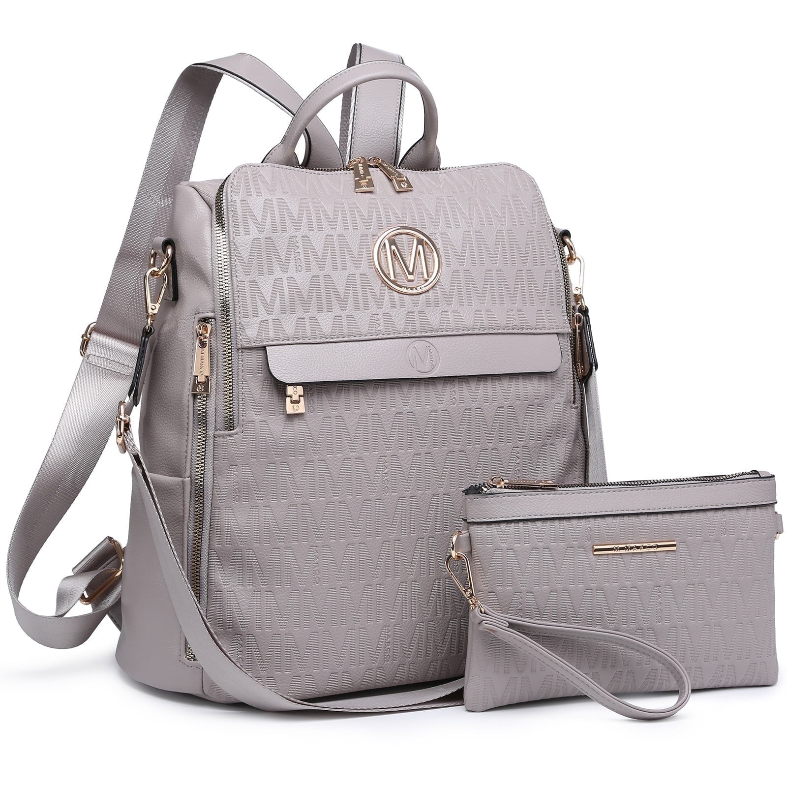 MKP COLLECTION Women Fashion Backpack Purse Travel Shoulder Bags and Purse 2Pcs