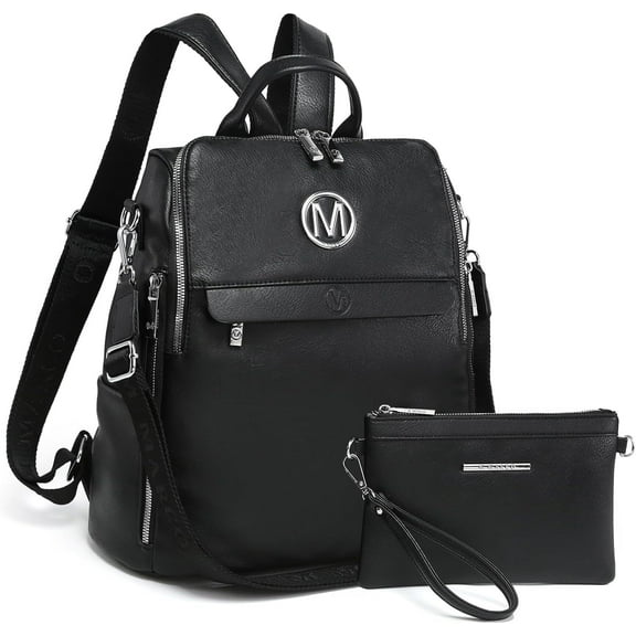 MKP COLLECTION Women Fashion Backpack Purse Travel Shoulder Bags and Purse 2Pcs