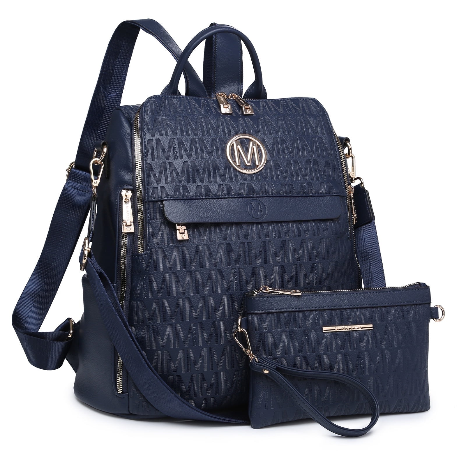 MKP COLLECTION Women Fashion Backpack Purse Travel Shoulder Bags and Purse 2Pcs