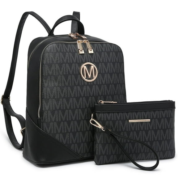 MKP COLLECTION Women Fashion Backpack Purse Set with Double Zipper