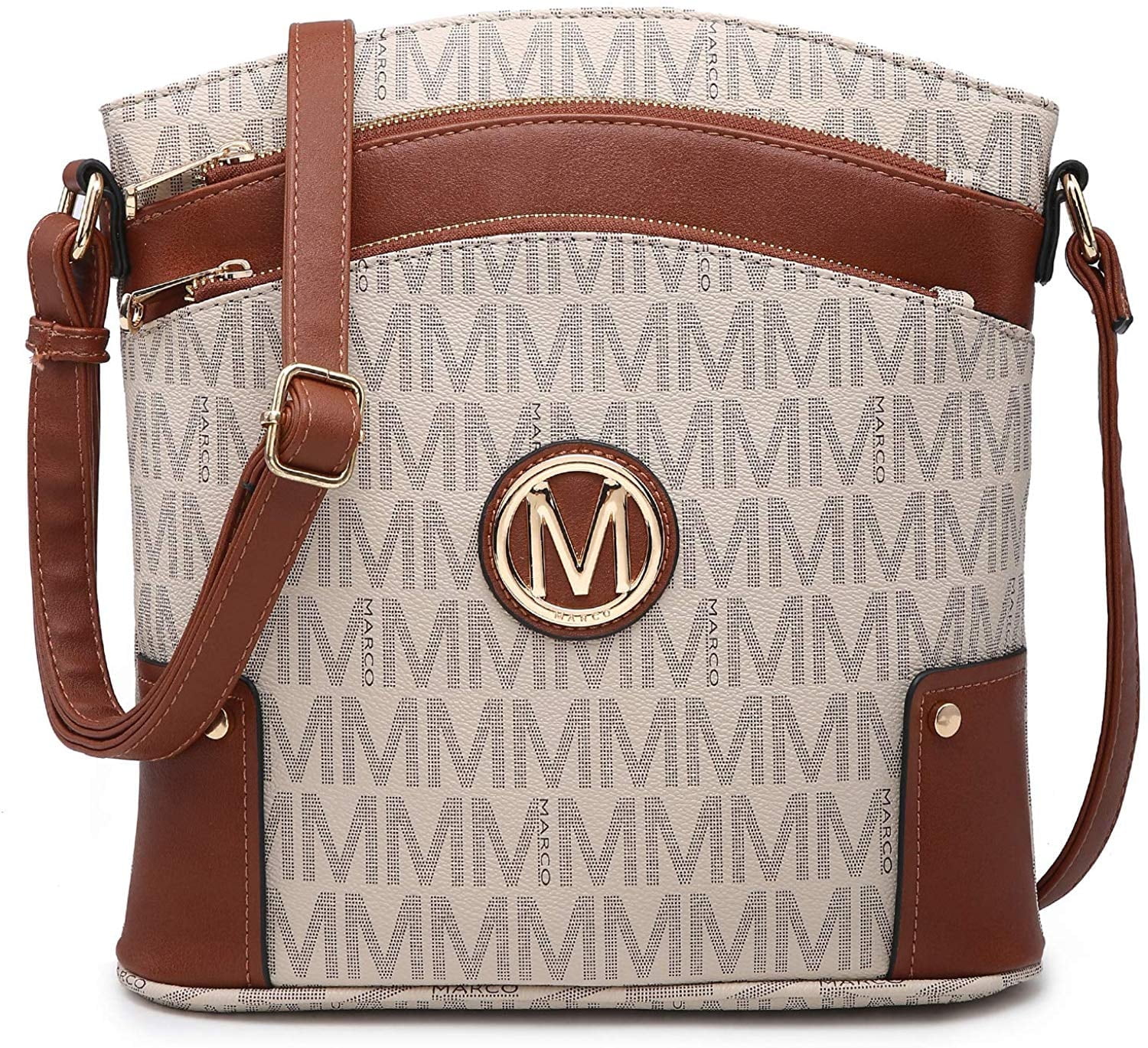 MKP Women's Large Monogram Crossbody Handbag with Shoulder MKP Women's Large Monogram Crossbody Handbag with Shoulder
