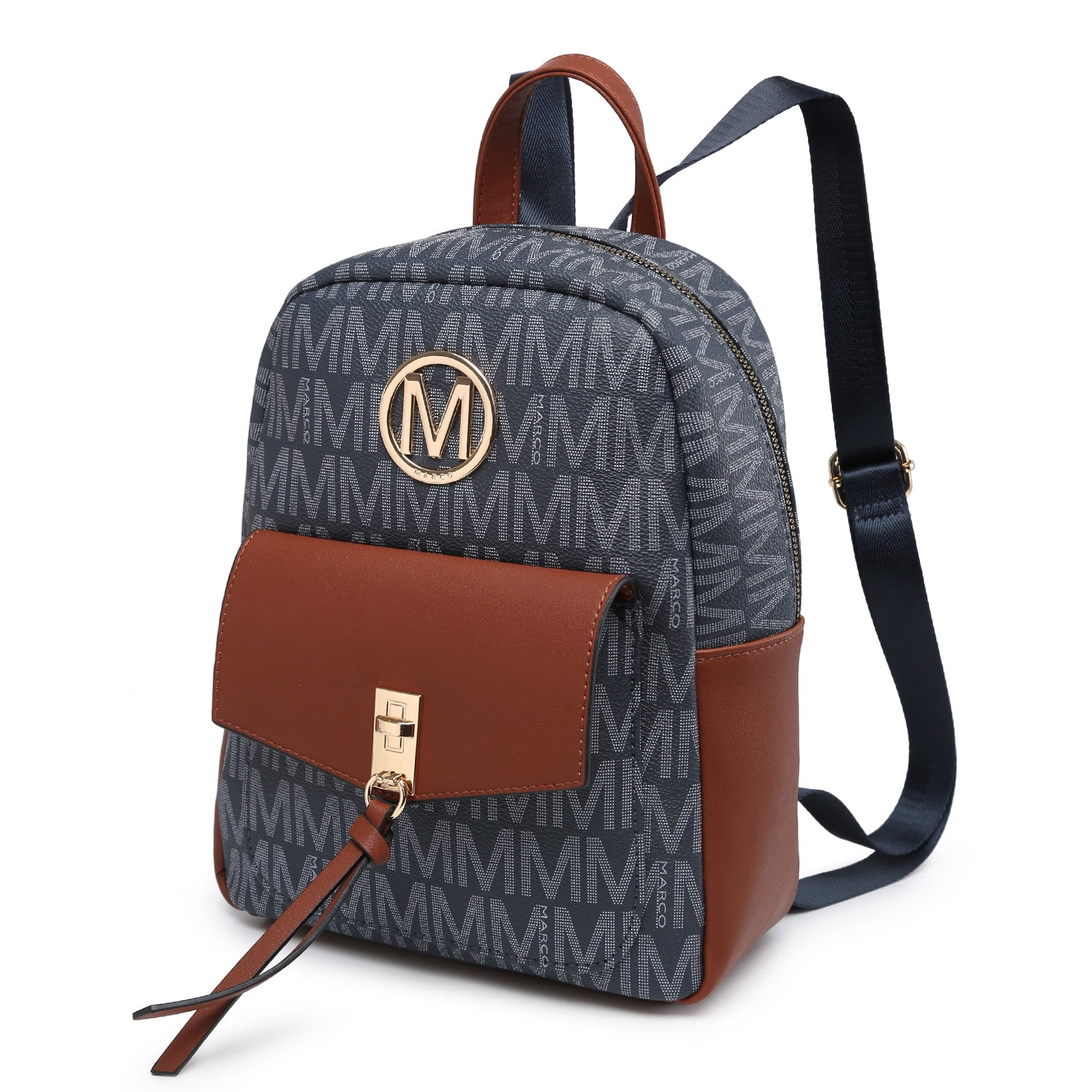 Michael Kors Women s Rhea Mini Logo Backpack White Walmart