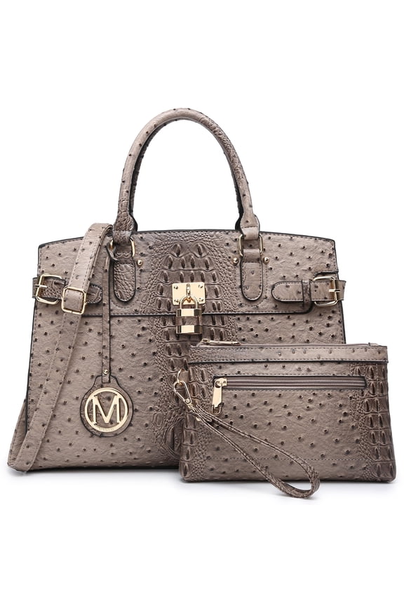 Top Handle Tote Handbags Work Shoulder Bags with Matching Wristlet Wallet for Women