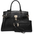 thumbnail image 1 of Top Handle Tote Handbags Work Shoulder Bags with Matching Wristlet Wallet for Women, 1 of 6