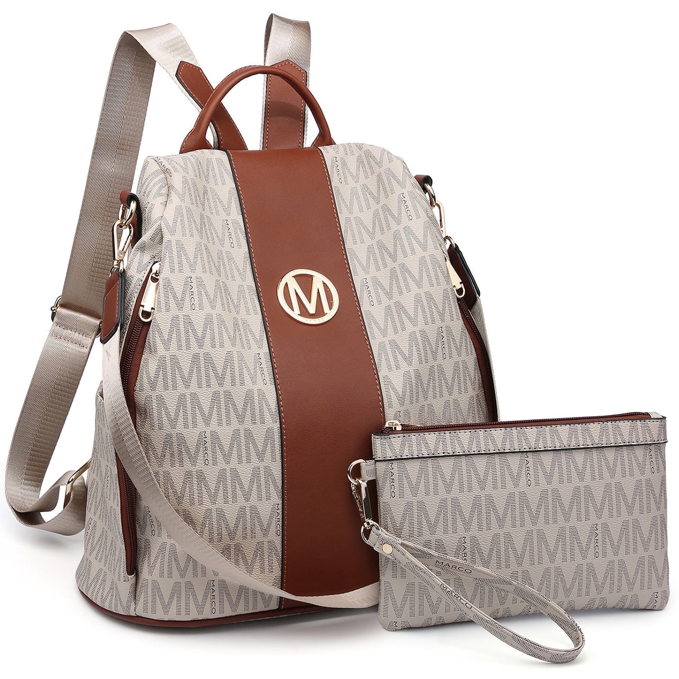4254 Backpack Purse Anti Theft Bookbag Leather Purses Fashion Shoulder ALTOSY Soft Leather Backpack Purse For Women Anti-theft  main image 4