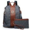 thumbnail image 1 of MKP Woman Fashion Backpacks Handbags Anti-Theft Travel School Bags Shoulder Purse Wallet Set 2pcs, 1 of 9