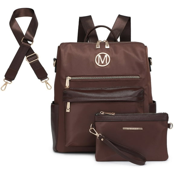 MKP Women Nylon Water Resistant Backpack Purse Convertible Large Ladies Designer Rucksack Travel Shoulder Bags Handbag Wristlet