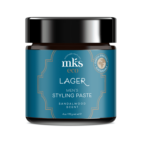 MKS eco for Men Lager Styling Paste, Sandalwood Scent - 4 oz