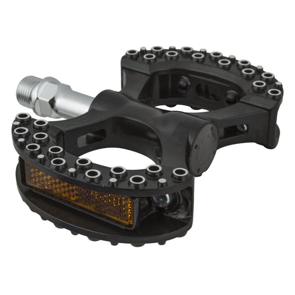MKS Lambda Platform Pedals 9/16" Aluminum Body Anodized Finish Grip Cage Black