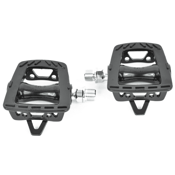 MKS GR-9 Platform Pedals 9/16" Chromoly Spindle One Piece Light Alloy Body Black