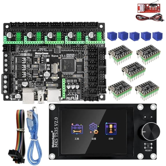 MKS Robin Nano V3.1 32bit 168MHz Controller Motherboard TS35 Touch ...