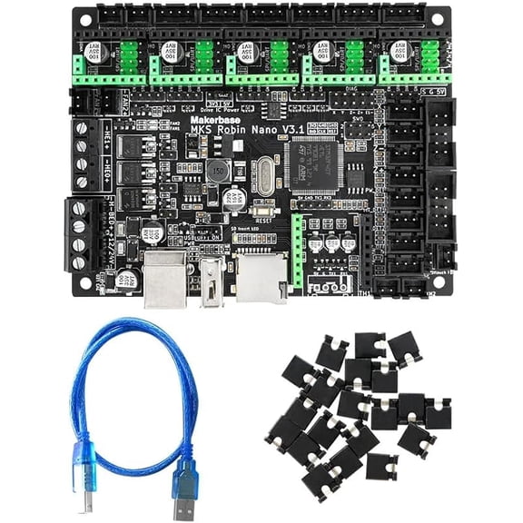 MKS Robin Nano V3.1 32bit 168MHz Controller Motherboard TS35 Touch Screen Display WiFi Module Robin Board Fit UART3 Dual Z Axis (Package-7)