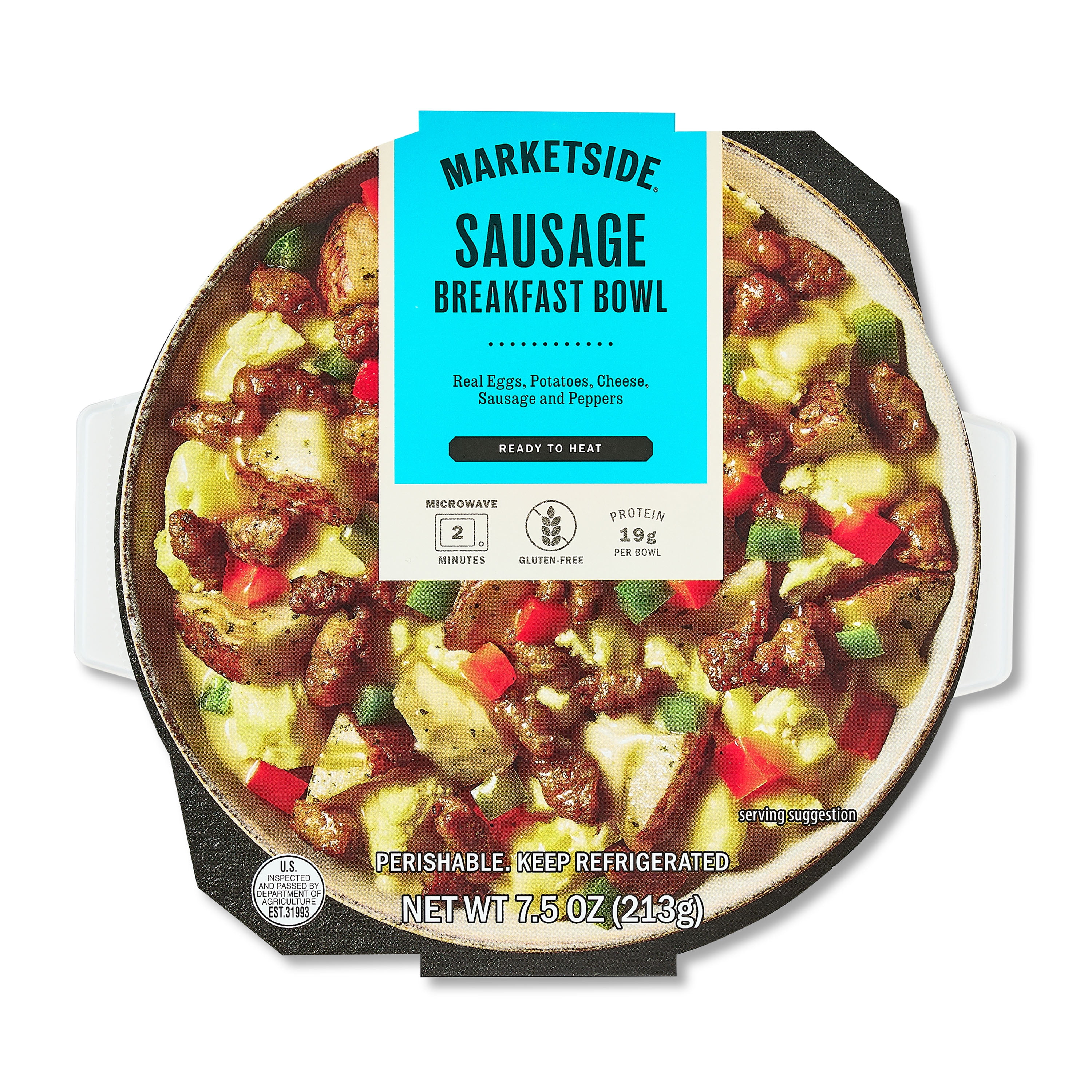 Marketside Ready to Heat Sausage Breakfast Bowl oz with Eggs