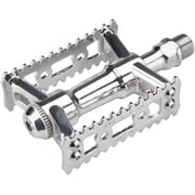 MKS Sylvan Stream Next Cage Pedals 9/16" Chromoly Spindle Aluminum Body Silver
