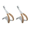 thumbnail image 1 of MKS Toe Clips with Leather X-Large Chrome/Leather, 1 of 1