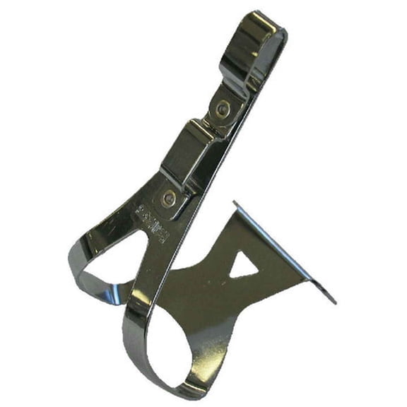 MKS Twin Toe Clips, Steel, Large/Deep