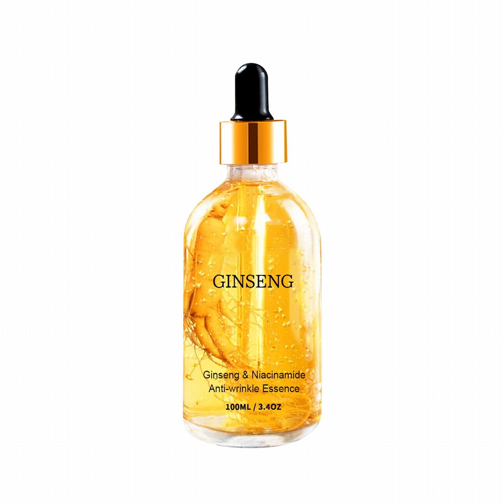 MKSJFdge Ginseng Care Firms The Face Lightens Eyes Fine Lines Moisturizes Skin Care 100ml Spa