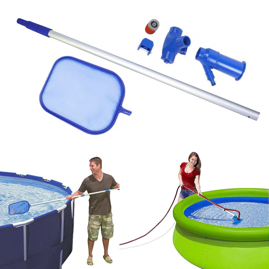 MKSJFdge Professional Leaf Rake Mesh Frame Net Skimmer Cleaner Swimming