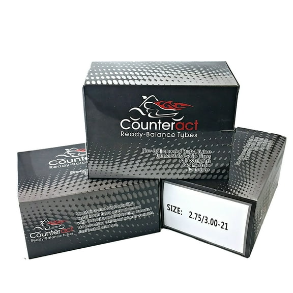 MKT-01 Pre Balanced Counteract Ready-Balance Tube Motorcycle Inner Tube 5.00/5.10-16 TR6 (5.00-16, 5.10-16, 130/90-16 (MT90), 140/80-16, 140/90-16 (MU90), 150/80-16 (MV85))