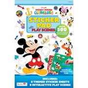 Mickey Mouse Clubhouse Repositionable Sticker Book  8 Play Scenes + 500+ Reusable Stickers, Kids Activity Book Ages 37