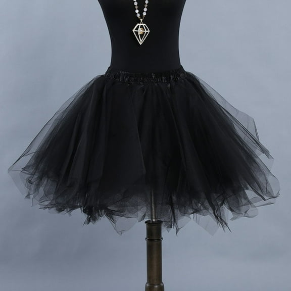 MKndvns Tulle Tutu Skirt For Women Soft Tutu Skirt Toddler Party Carnival Womenl Mesh Tutu Skirt Girls Long Formal Dress Ballet Carnival Dress Up Black XXL