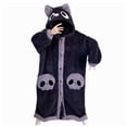 thumbnail image 1 of MKndvns Women Long Sleeve Plush Robe Winter Cute Cartoon Coral Velvet Pajama Loungewear Thickened Double Velour Animal Pajamas Household Robes Sleepwear Bat, 1 of 4