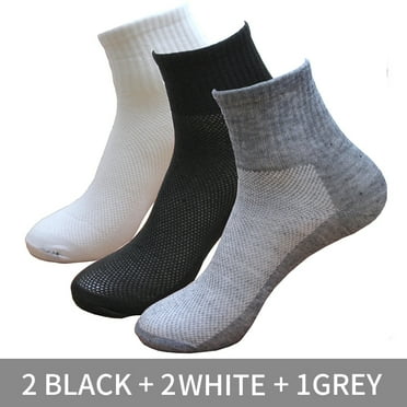 ML 10Pcs/5Pair Unisex Socks Women Men Black White Gray Ankle Socks Female Male Solid Color Socks High Quality Cotton Short Socks