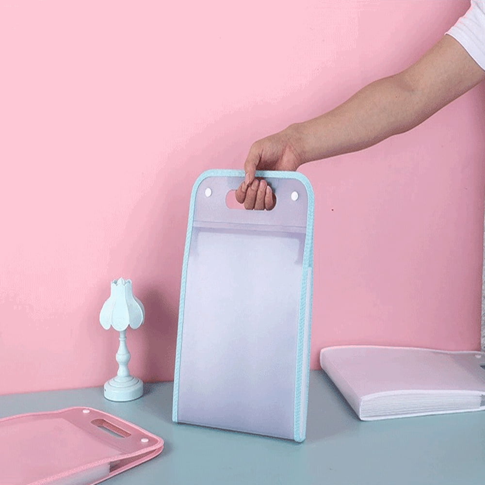 ML 13 Grids A4 Portable Vertical Organ Bag Translucent File Folder ...