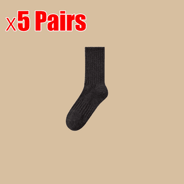 ML 5/10 Pairs Men‘s High Quality High Length Socks Solid Color Business Socks Casual Sweat Absorbing Long  Men‘s Cotton Socks