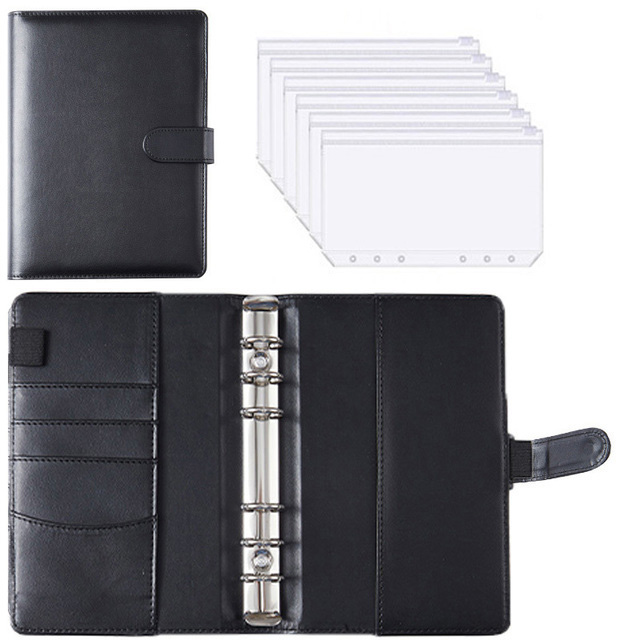Finance Manager Notebook ML Budget Planner Cash Envelope Savings Money 6 Holes Binder for ...