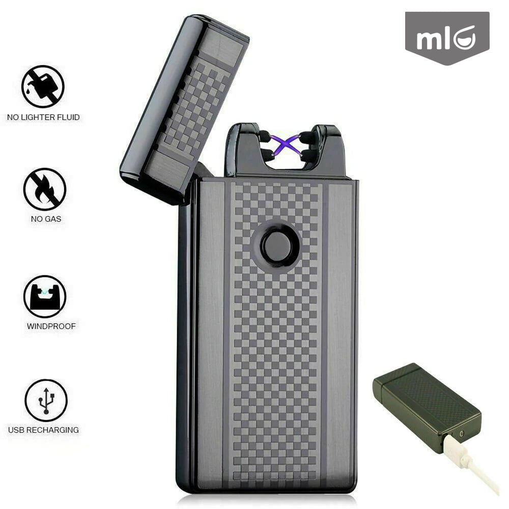 ML Dual Arc Electric Lighters USB Rechargeable Plasma Flameless