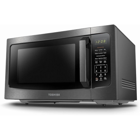 ML-EM45P(BS) Countertop Microwave Oven with Smart Sensor and 13.6" Removable Position Memory Turntable, Sound On/Off Function, 1200W, 1.6 Cu.ft, Black Stainless Steel
