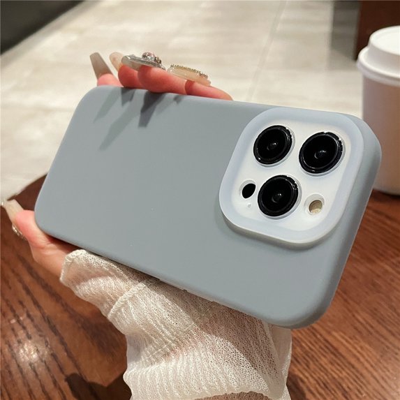 ML Fluorescent Jelly Liquid Silicone Phone Case For iPhone 16 14 13 12 11 15 Pro Max Camera Lens Protection Matte Cover