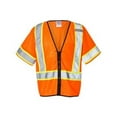 thumbnail image 1 of ML Kishigo B61329669 Class 3 Mesh Zippered Vest, Orange - 4XL & 5XL, 1 of 2