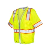 ML Kishigo B78529177 Premium Brilliant Series Heavy Duty Class 3 Vest, Lime - 2XL