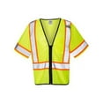 thumbnail image 1 of ML Kishigo - Economy Single Pocket Contrasting Mesh Vest - Color - Lime - Size - 2XL/3XL, 1 of 5