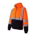 thumbnail image 1 of Kishigo Hi-Vis Full-Zip Hooded Sweatshirt, 1 of 3