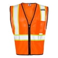 thumbnail image 1 of ML Kishigo Men's Economy Vest with Contrast Zipper Front - 1527-1528, 1 of 3