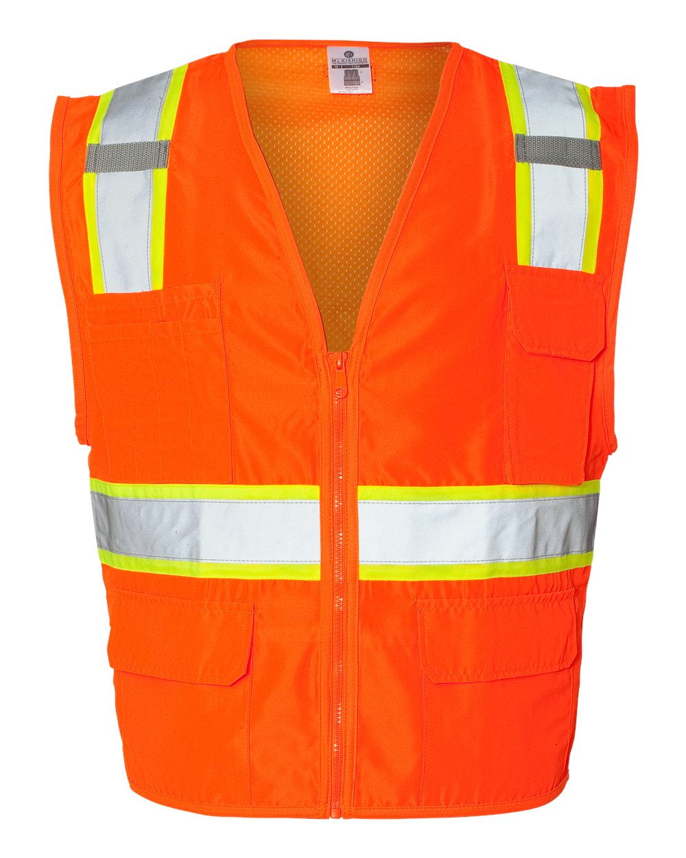 ML Kishigo Men's Solid Front Mesh Back Vest, Style 1163