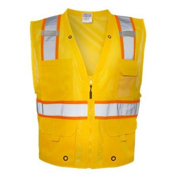 Kishigo Safety Vest,Yellow,Size L/XL B106-L-XL